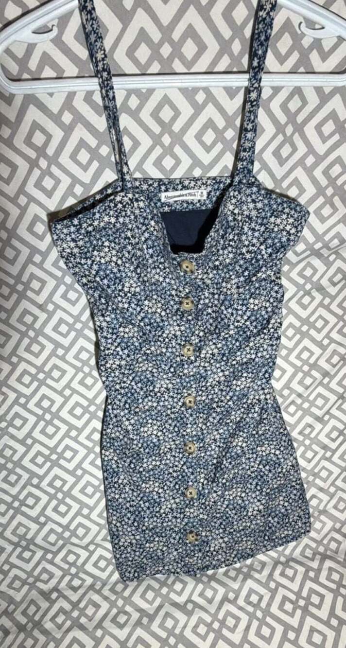 Abercrombie & Fitch Floral Button-Front Mini Dress Size M